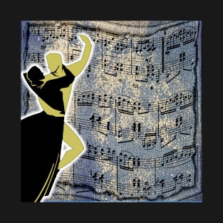 Vintage Dancers on Sheet Music T-Shirt