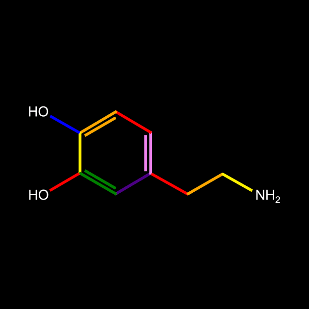 Dopamine Rainbow Molecule Chemistry by ChemECool