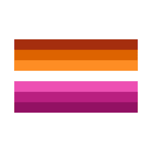 Custom-Colored Lesbian Pride Flag T-Shirt