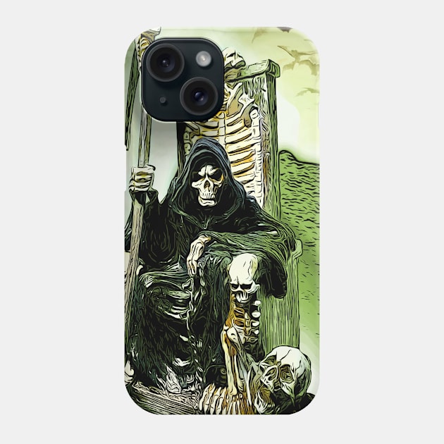 Original Art Mascot of death Chris Conidis Phone Case by ChrisConidis4Art