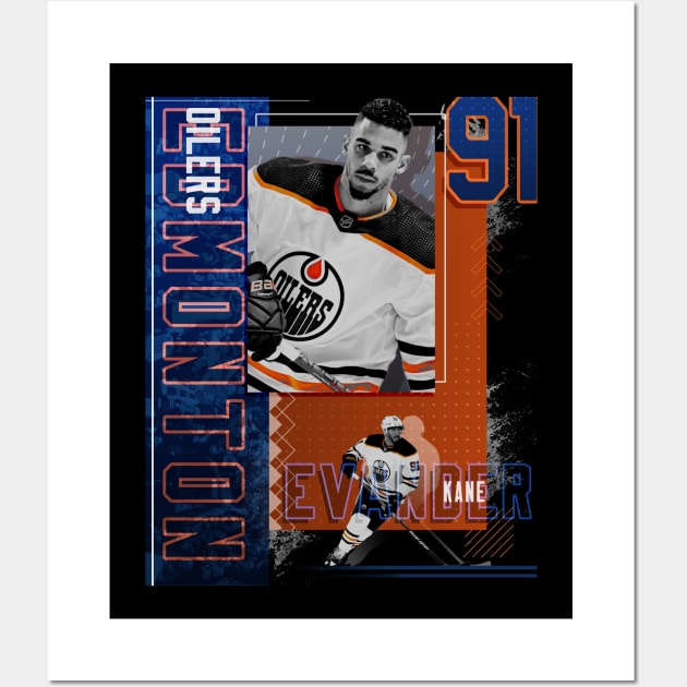 Evander Kane Hockey Paper Poster Oilers 2 - Evander Kane - Posters