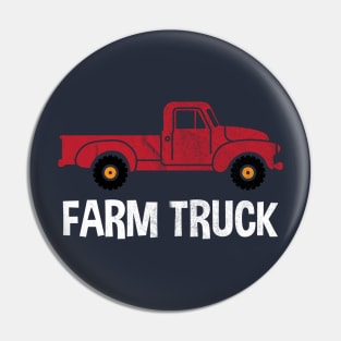 Vintage Distressed Farm Truck Pin