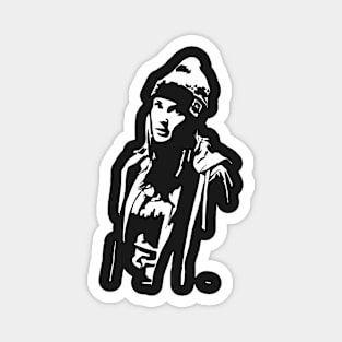 Nicole Haught White Vector - Wynonna Earp Season 4 Magnet