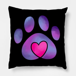 Pet Love Tiedye Purple Pillow