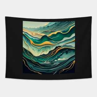 Abstract fluid art Tapestry