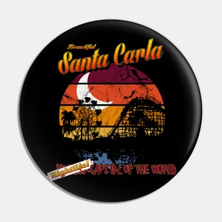 Santa Carla Souvenir Pin