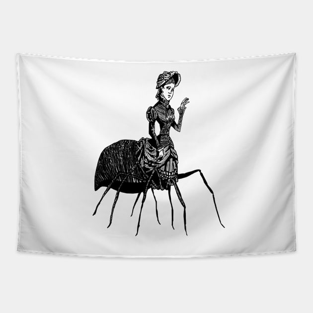 Miss Spider Tapestry by gregorycasares