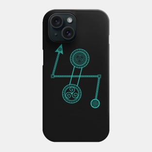 Pictish Double Disc Z Rod Phone Case