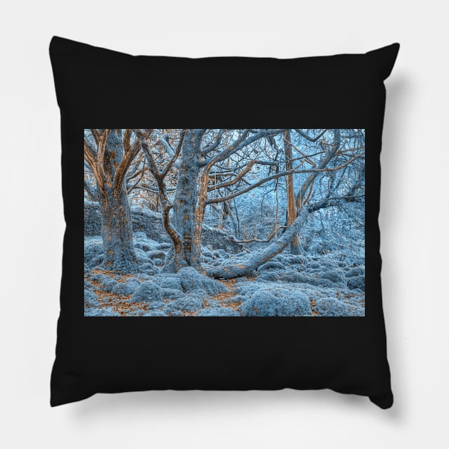 Sapphire Forest Pillow by somadjinn