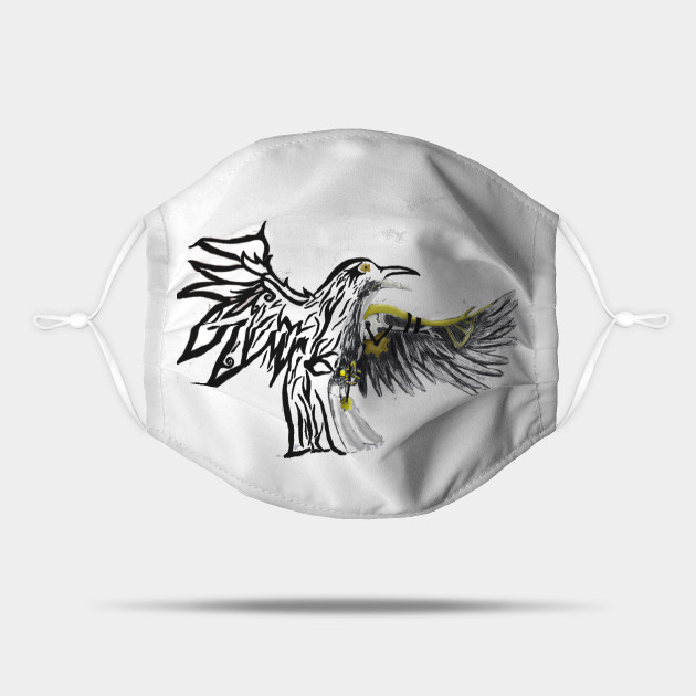 Steampunk/ Tribal Crow - Tattoo - Mask | TeePublic Steampunk/ Tribal Crow - Tattoo - Mask | TeePublic