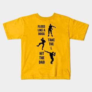 Emote Fortnite Kids T Shirts Teepublic - fortnite floss shirt roblox