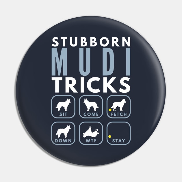 Stubborn Hungarian Mudi Tricks - Dog Training Pin by DoggyStyles