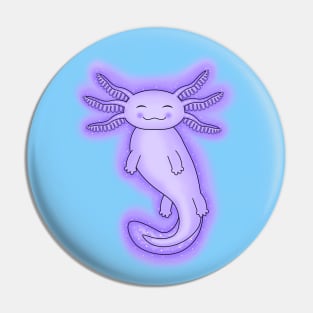 Blue Axolotl Pin