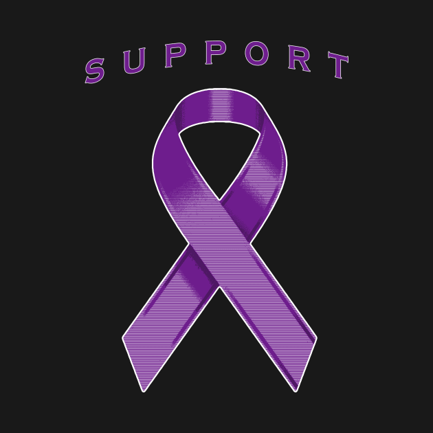 Purple Awareness Ribbon by Adatude