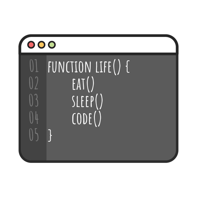 Develop life eat sleep code by maxcode