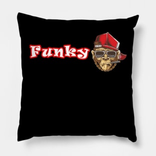 Funky Rapper Monkey Pillow