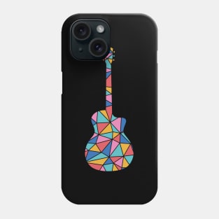 Geometric Colorful Acoustic Guitar Phone Case