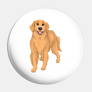 Golden Retriever Dog Pin