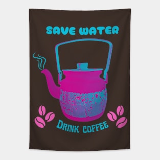 Coffee pot pop color Tapestry