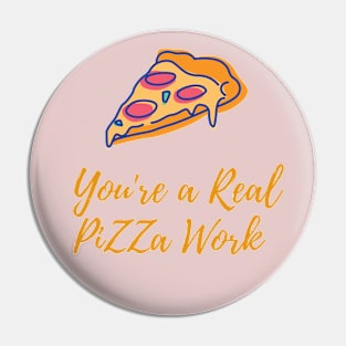 Funny Pizza Design Pin