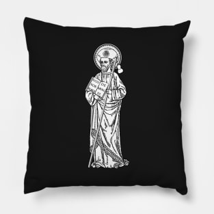 St. James the Pilgrim - black bkg Pillow