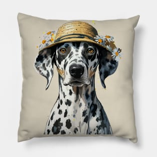 Dogs in Hats. Dalmatians Pillow