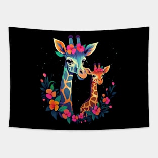 Giraffe Mothers Day Tapestry