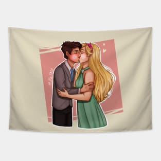 Star and Marco first kiss Tapestry