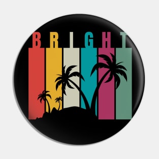 Bright with colors palm trees Pin