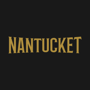 Nantucket City Typography T-Shirt