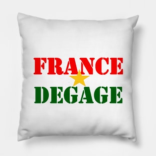 Burkina Faso France Degage Pillow