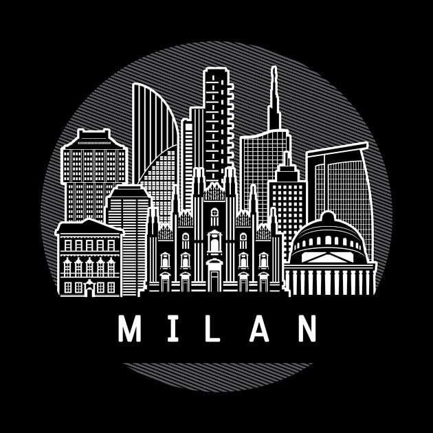 Milan Italy Skyline by travel2xplanet