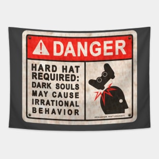 Dark Souls Hard Hat Sign Tapestry