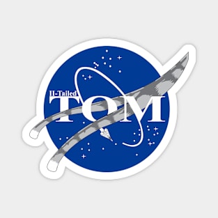 Two Tailed Tom - Space Tomcat - Grey Magnet