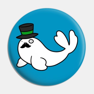 Dapper Harp Seal Pin