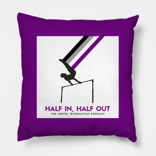 HIHO Square Logo (Asexual Flag) Pillow