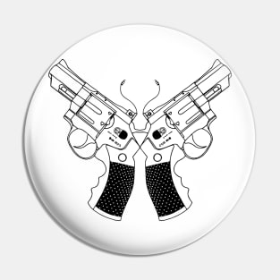 Revolver Butterfly Pin