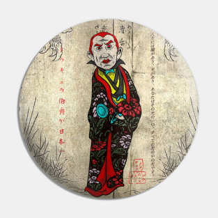 Dracula goes to japan ukiyo-e Pin