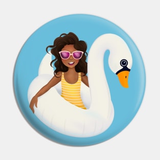 Swan Floatie Pin