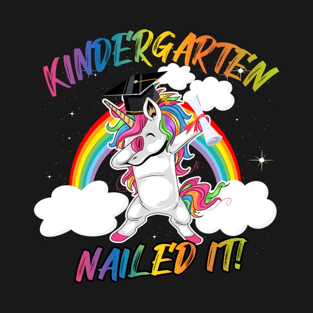 Dabbing Unicorn Kindergarten Nailed It Graduation Girls Kids by webster