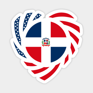 Dominican American Multinational Patriot Flag (Heart) Magnet