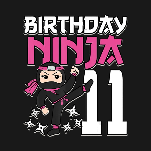 Birthday Ninja 11 Girl Pink Shinobi Themed 11th B-Day Party by Zak N mccarville