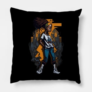 Girl hip-hop Pillow