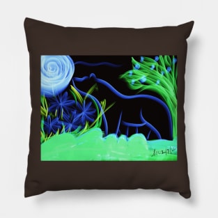 Blue Spirit Bear Pillow