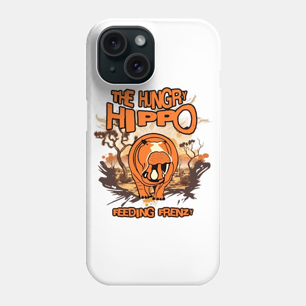 Hungry hippo Phone Case by Graffik-Peeps