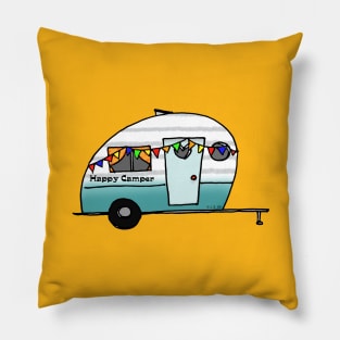 happy camper van Pillow