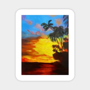 Sunset in the Tropics Magnet