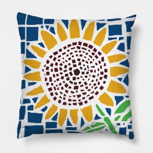 Mosaic Sun Flower Pillow