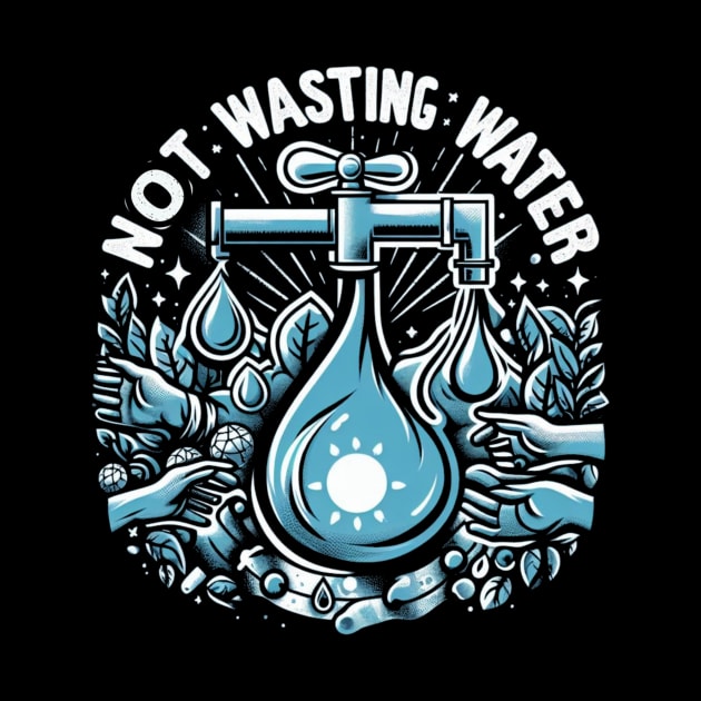 NOT WASTING WATER by HALLSHOP