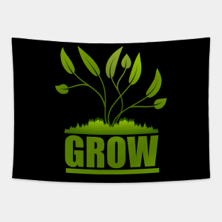 Grow Plant Motivation Tapestry